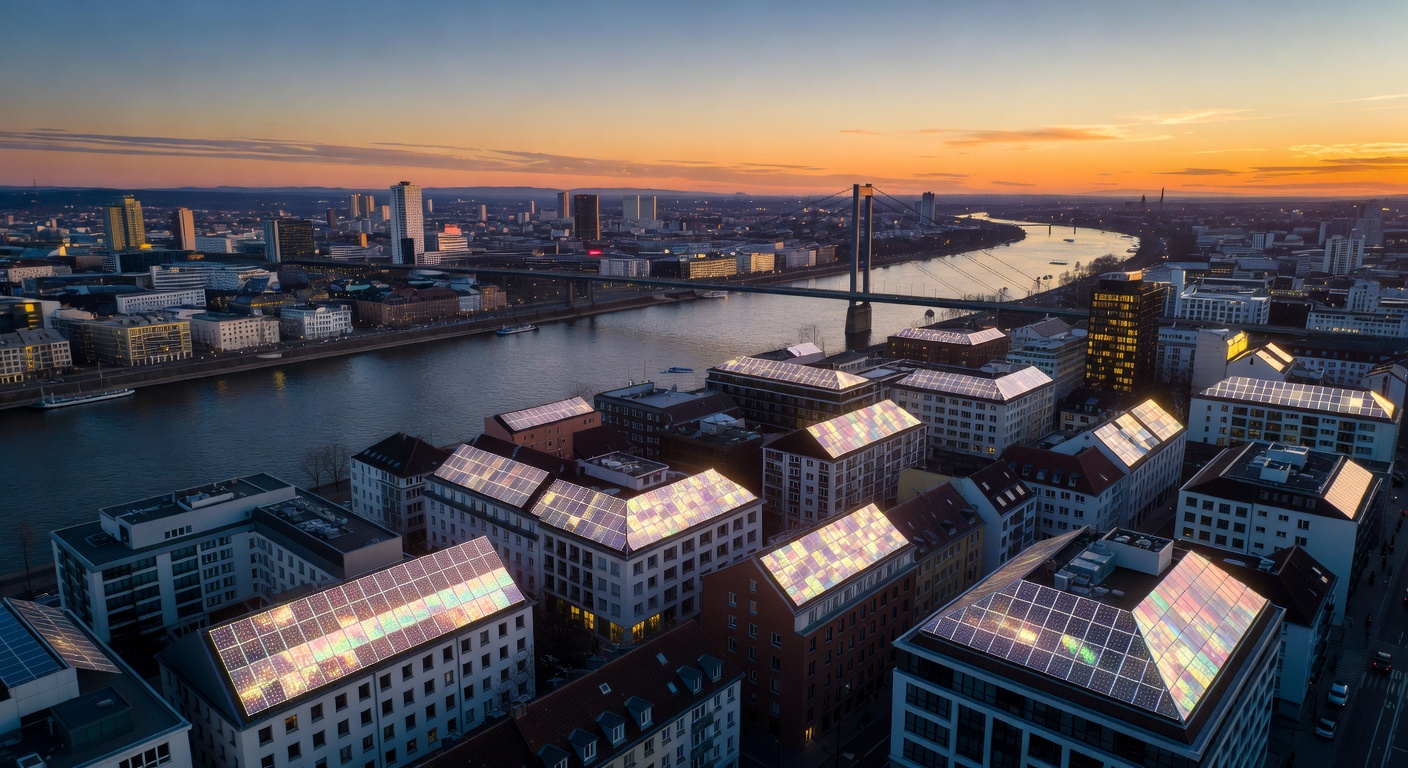 cologne solar skyline sunset